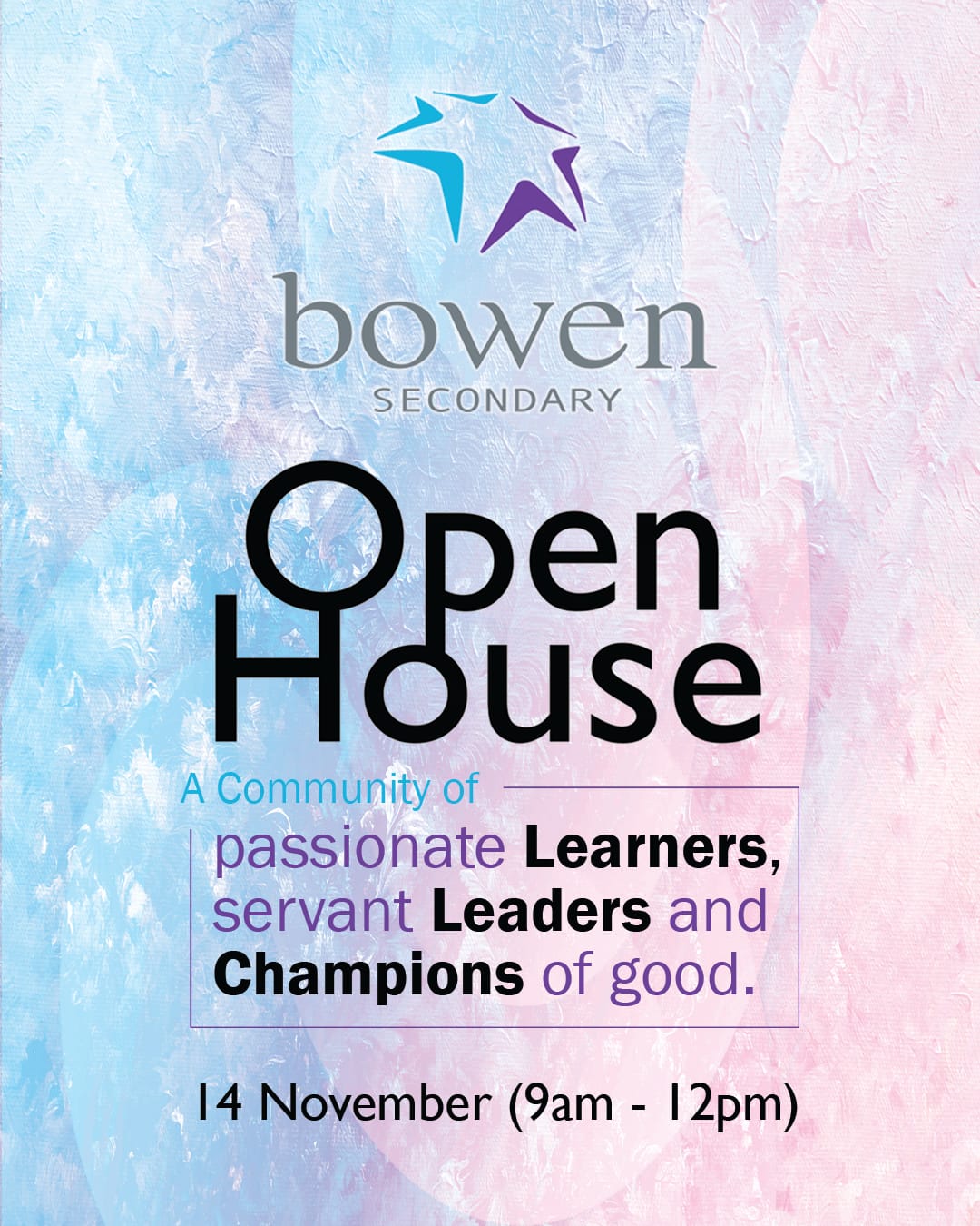 Join our Open House! 14 Nov 9am - 12pm